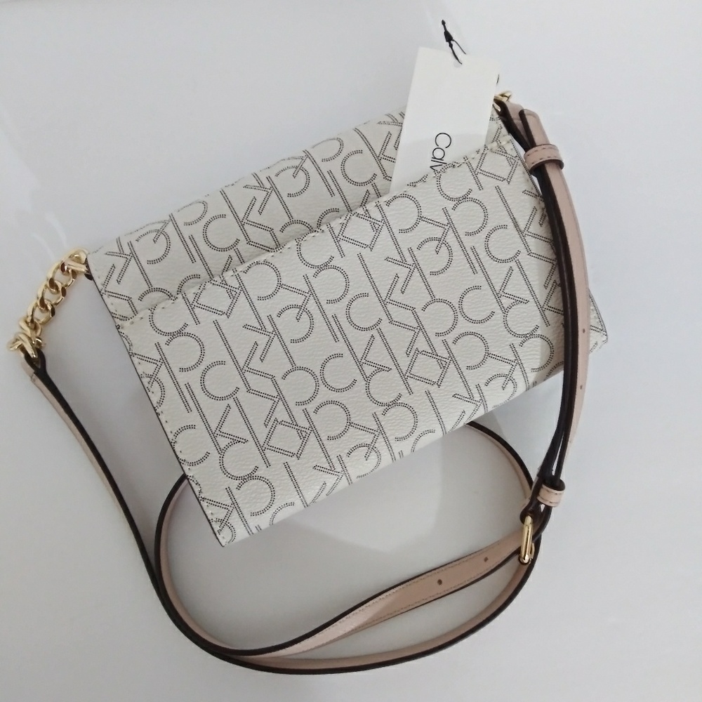 NWT CALVIN KLEIN LOGO MINI CROSSBODY BAG CLUTCH - Picture 7 of 8